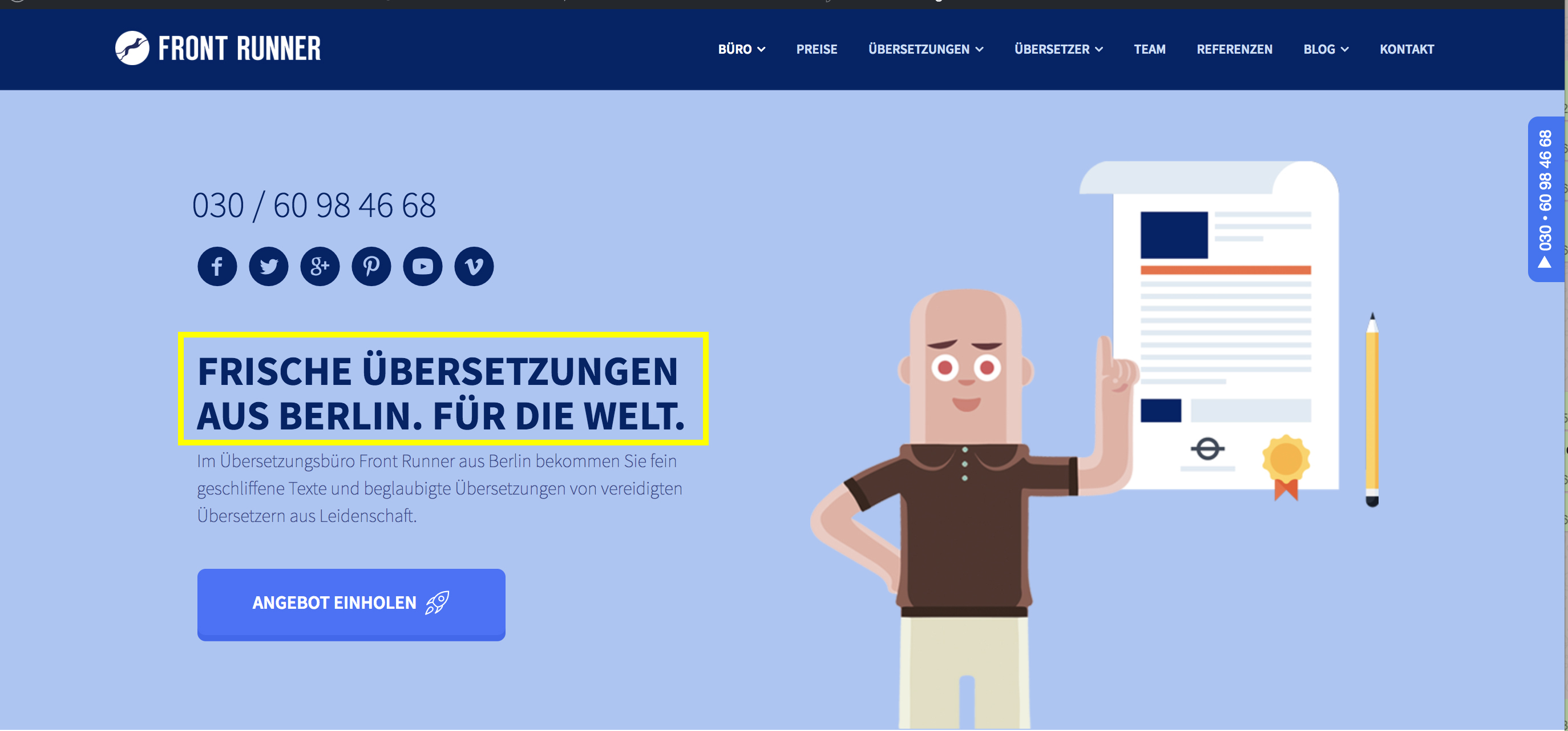 screenshot uebersetzungsbuero berlin slogan screenshot uebersetzungsbuero berlin slogan